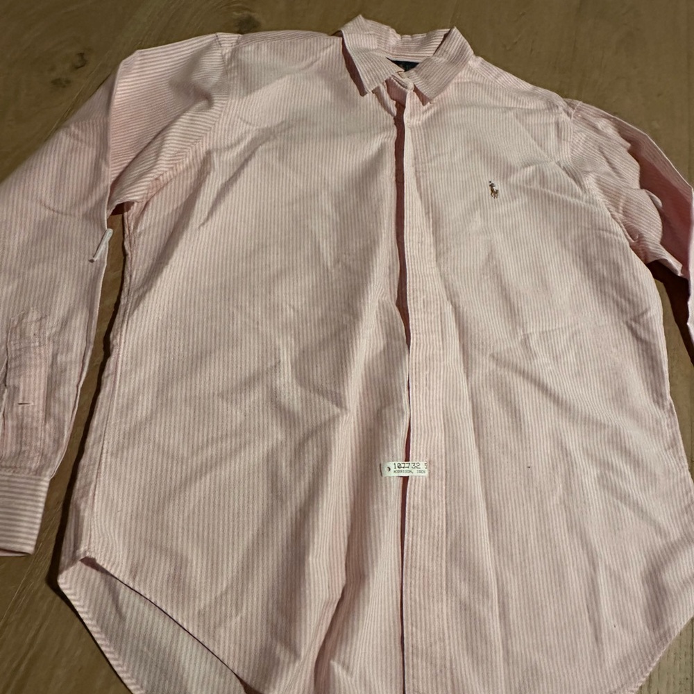 Light Pink Polo Ralph Lauren Button Down: Large